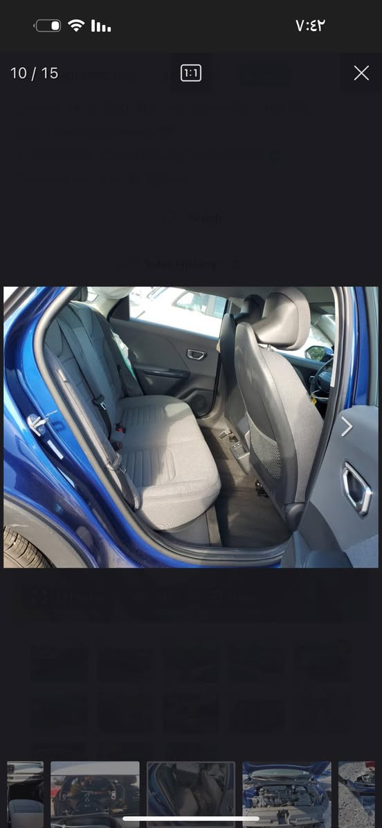 السلام عليكم كي ٤ موديل ٢٥ سياره حادثه فقط جاملخ مصبوغ موصفات EX السياره ماشيه ٣ الف ايرباك فقط برده السياره جديده بمعنه الكلمه فقط قطع واحده  عارضه ١٦٨ وبيه مجال بسيط غير متوجد بل فيس رقم الهاتف ‭٠٧٧١ ٩٧٤ ٤٢٥٢‬
