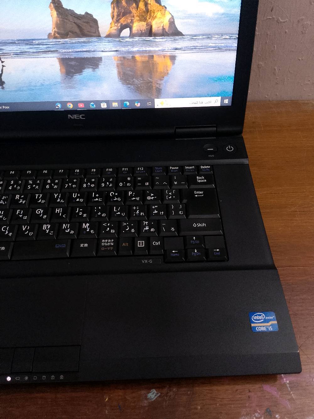 لابتوب مدرع ياباني Nec
اخوان لابتوب نضام وندوز 10 كامل 
معالج كور i5 الجيل الثالث 
رامات 4 من نوع DDR3
بطاريه تبقه ساعتين 
هارد 466 سريع 

لابتوب رهيب ولله ياباني رايده ب70 بي مجال بسيط حبايب مكاني بغداد الغزاليه نهايه شارع المشجر