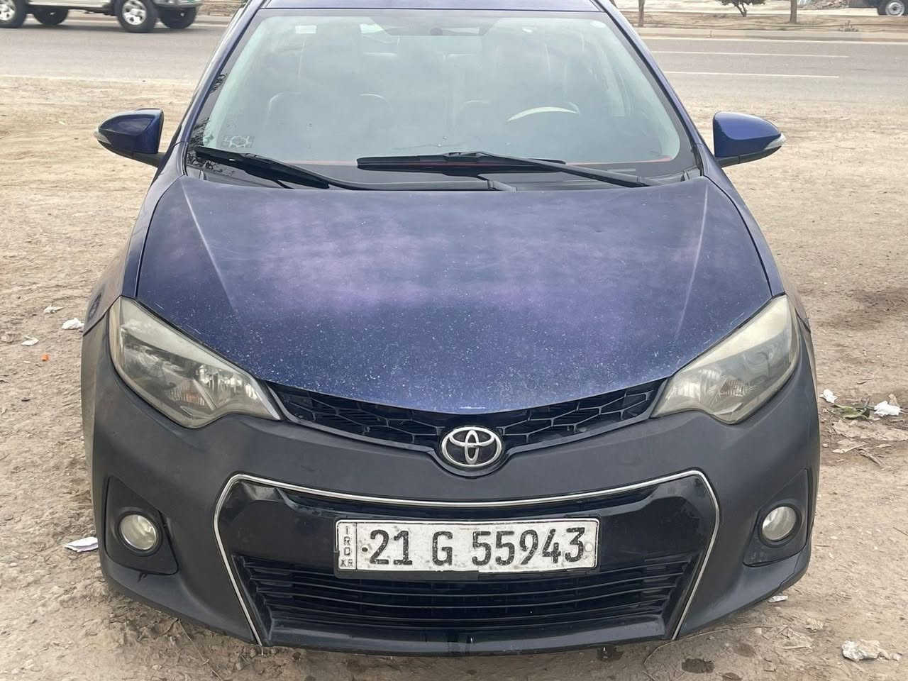 كورلا s 2015 رياضي خمس قطع كلير بدون دواخل شرط  رقم سليمانية شرط التحويل حادثهه موضح بلصور صدر امامي خلفي جديد تاير جديد كير محرك تبريد شرط بسمي السيارة السعر 114بي مجال اتصل وادلل مكانها ديالى بعقوبه ***********0
