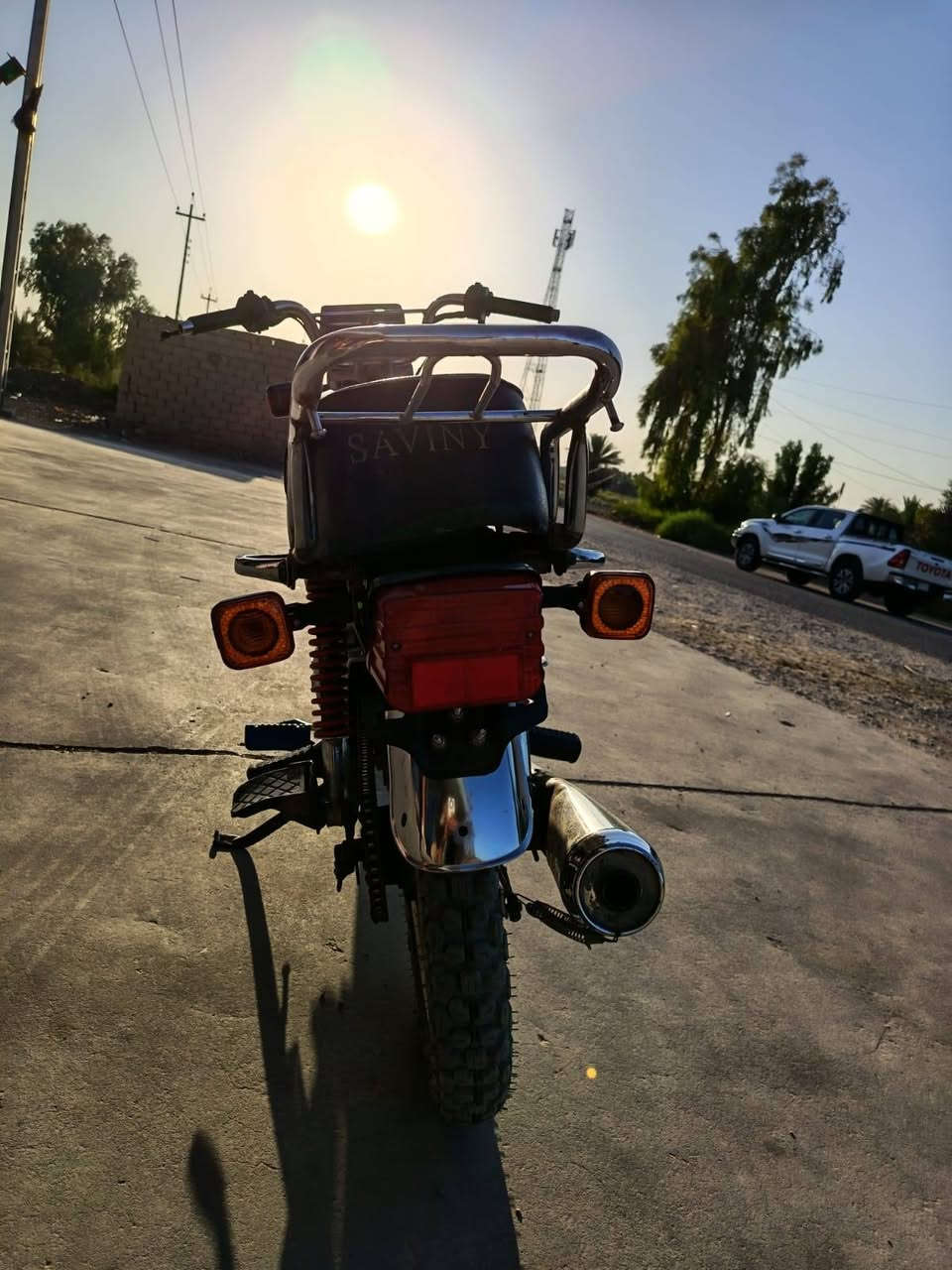 سلام عليكم دراجه للبيع سيفان موديل 20 اورق اصولي محرك خير من الله كهربائيّ كله شغاله  مكان بابل قرب سيطرة الاثار سعر 450 بيه مجال قليل ***********
