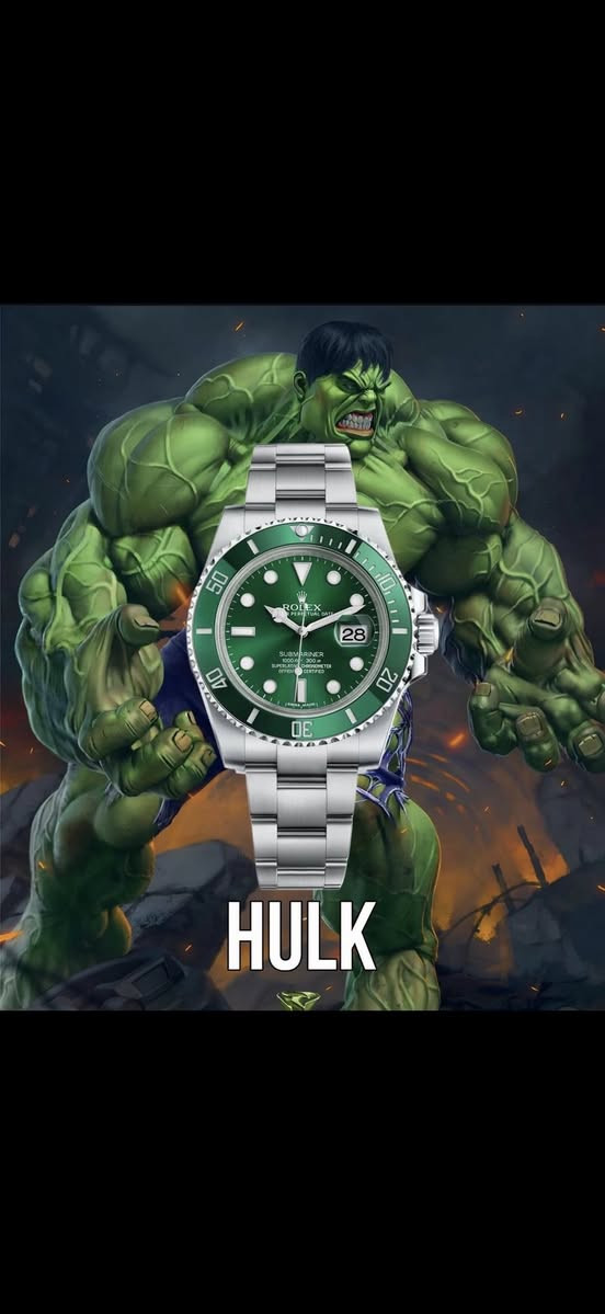 ‏Rolex hulk submariner
١- سير stainless steel 
٢-نوع الحديد 904L 
٣- نافذه تاريخ شهري 
٤- ختومات رولكس كامله 
٥- جام زفير ضد الخدش 
٦- مكينه اوتو ضمان سنه كامله 
٧- اطار دوار 
٨- طلاء ثابت ١٠٠٪؜ 
٩-مضاد الماء 
١٠- كامل ملحقات الوكاله الاصليه


**إذا كنت صاحب هذا الإعلان وتريد حذفه لأي سبب، رجاءا أرسل رسالة إلى الدعم الفني**