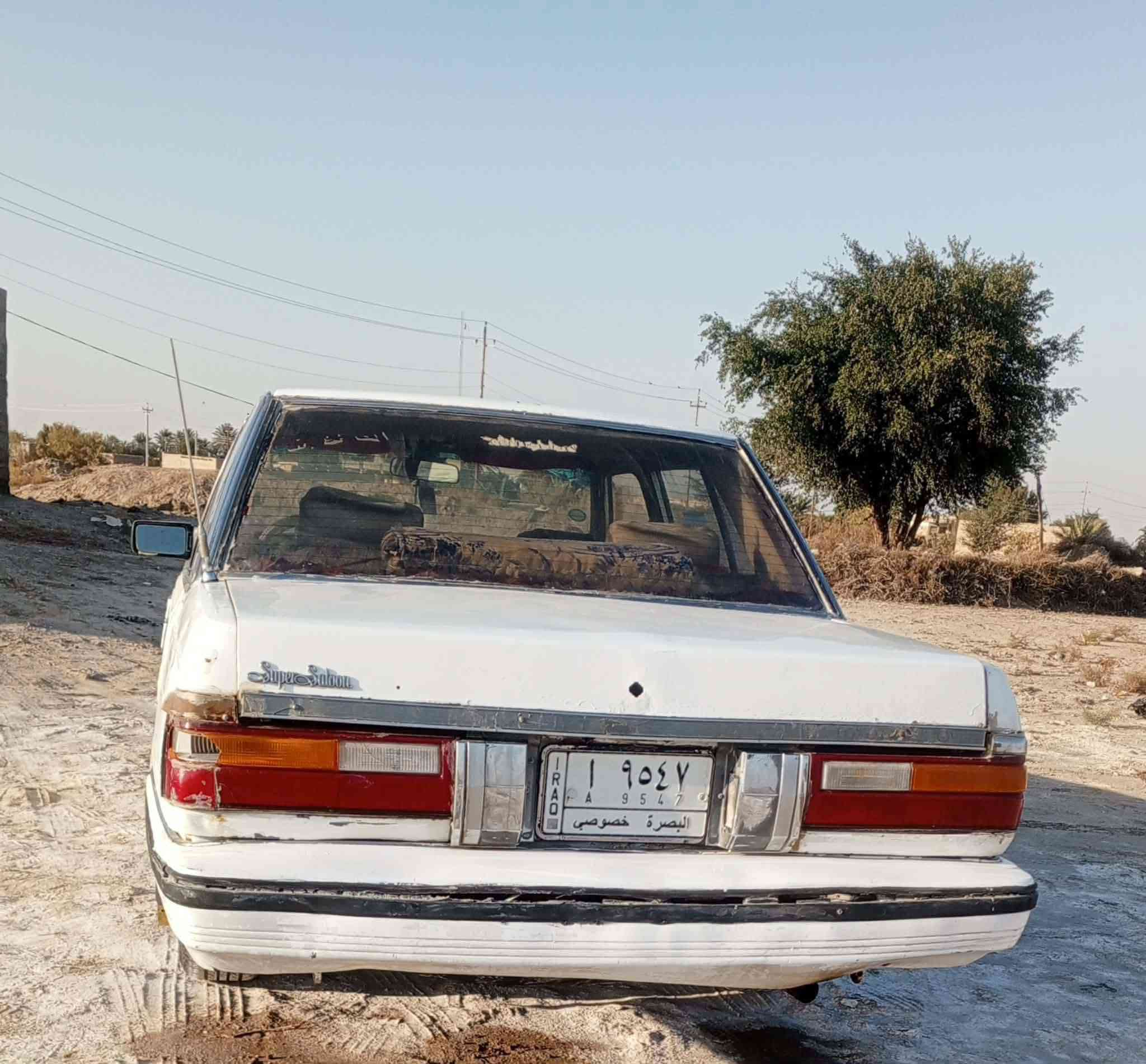 سلام عليكم سياره سوبر موديل86 سياره مصبوغه احزام ما بيه اي ضربه سنويه 27 مداور ثاني يوم بسمك مكفوله من كلشي بس بيه دخان يعني تنقص دهن قليل كلش والماسحات ما يشتغلن فقط بس ذني ول باقي كلا شغال كهربائيات كلا شغاله رقم بصره خصوصي مكان ناصريه قضاء الشطره السعر خاص راسني وبيك خير وتدلل*********** واتساب راسني  لا تتصل لاتتصل رجاء
#اشاره_الجميع_متابعون
