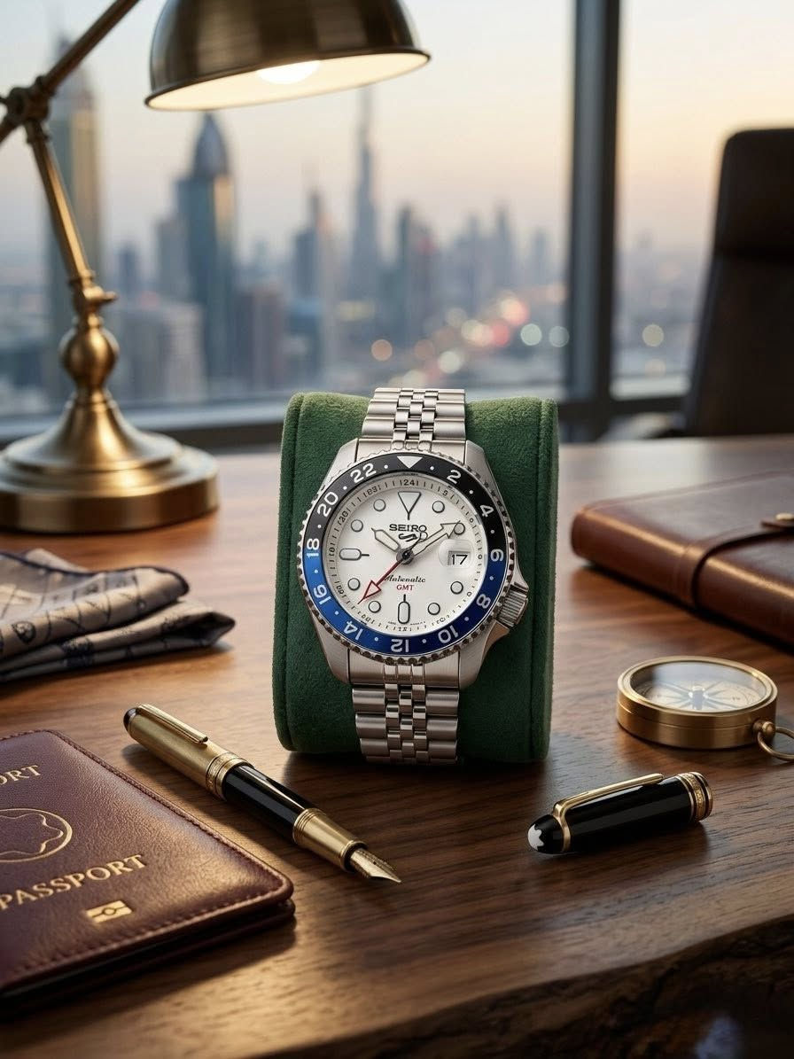 🌹فخامة العيد السعيد ولكل مناسبة سعيدة 🌹
## ⌚️ فخامة الحضور ودقة التوقيت.. بين يديك
اختر لون شخصيتك من بين 4 ألوان ساحرة (الأبيض، الأصفر، الأخضر، والأسود) في تشكيلة تجمع بين الأناقة الرياضية والعملية المطلقة.
### 🌟 أبرز مميزات المجموعة:
 * **خاصية الـ GMT:** لمتابعة توقيتين مختلفين معاً.. رفيقتك المثالية في السفر.
 * **دقة الكوارتز:** محرك يعتمد عليه لضبط الوقت بكل ثقة ودقة متناهية.
 * **نافذة التاريخ:** عرض مميز لليوم مع **عدسة مكبرة** لوضوح تام بلمحة واحدة.
 * **أمان حتمي:** حزام معدني أنيق مزود بـ **قفلين محكمين** لثبات كامل على المعصم.
> 🔗 **أناقتك اليومية بحاجة إلى هذه اللمسة. احجز لونك المفضل الآن فالكمية محدودة!**

#دقيقة 
>


**إذا كنت صاحب هذا الإعلان وتريد حذفه لأي سبب، رجاءا أرسل رسالة إلى الدعم الفني**
