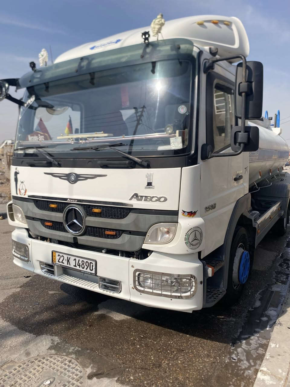 السلام عليكم تنكر اتيكو دمعه للبيع موديل 2006 الحموله ١٠ طن مكان السياره بصره مكينه كير شاصي كفاله عامه للستفسار (***********)
