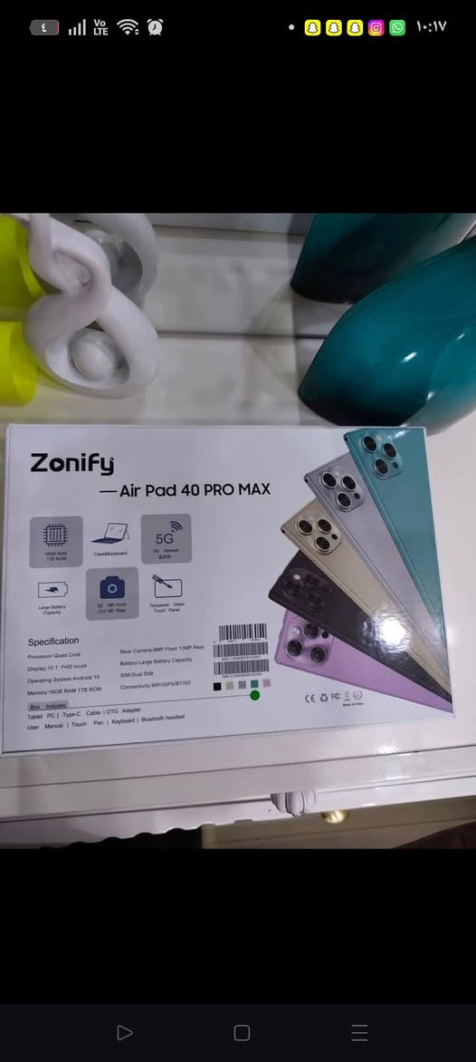 ايباد جديد ❤️‍🔥💜
غير مستغدم جديد بل جيس 
بسعر منسب جدن 120❤️‍🔥😲💜
ايباد حلو 💜❤️‍🔥
توصيل جميع محفظات 5 
اضفات ويه ايباد موس كيبورد سماعه قلم 😲💜❤️‍🔥
ذكره 1 تيره معلاج 16 ❤️‍🔥💜
كميه محدوده


**إذا كنت صاحب هذا الإعلان وتريد حذفه لأي سبب، رجاءا أرسل رسالة إلى الدعم الفني**