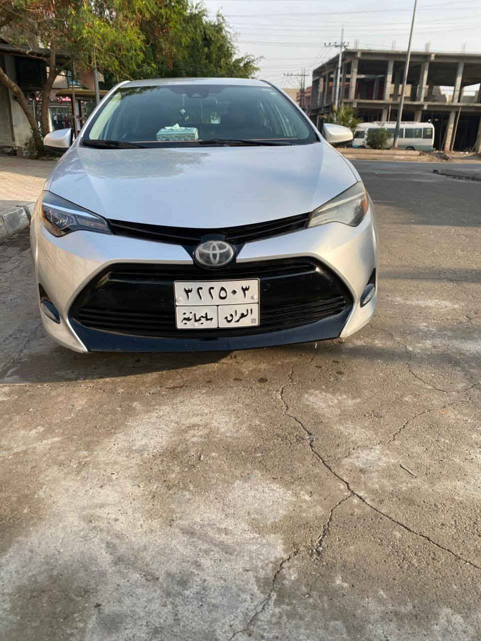 كورلا للبيع موديل 18 وارد امريكي ضررهة بونيد او جامرلغ سيارة بسمي مكان السيارة كركوك  حي العسكري السعر 145 بيهة مجال الاتصال علرقم ***********
