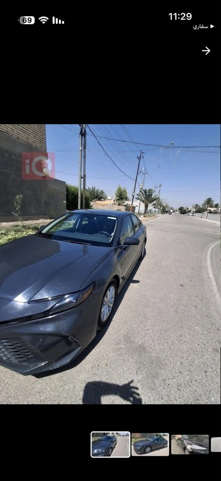 كامري موديل25 
مستشعر وقوف
مثبت السرعة
مراقبة النقطة العمياء
2 وسادة هوائية
أبل كاربلاي
شاحن لاسلكي
كشافات ضباب
تحذير مغادرة المسار
تحذير من الاصطدام الأمامي
مثبت السرعة التكيفي
تبريد خلفي
مصابيح زينون الأمامية

الكاميرا الخلفية
السياره بدون ايرباك 

السياره جديده ماشيه28ميل
صور حادثه بمنشور 

‭***********‬
