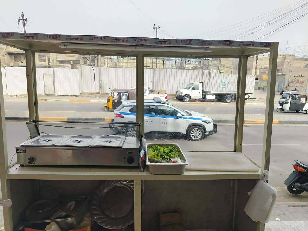 غراض مطعم للبيع
العارضه مع الميز مقبلاة. ٢٥٠ الف 

سنك سل ستيل ١٥٠ 

حمايه اربعه بلنك ١٥٠

مكان بغداد حي اور 

***********
