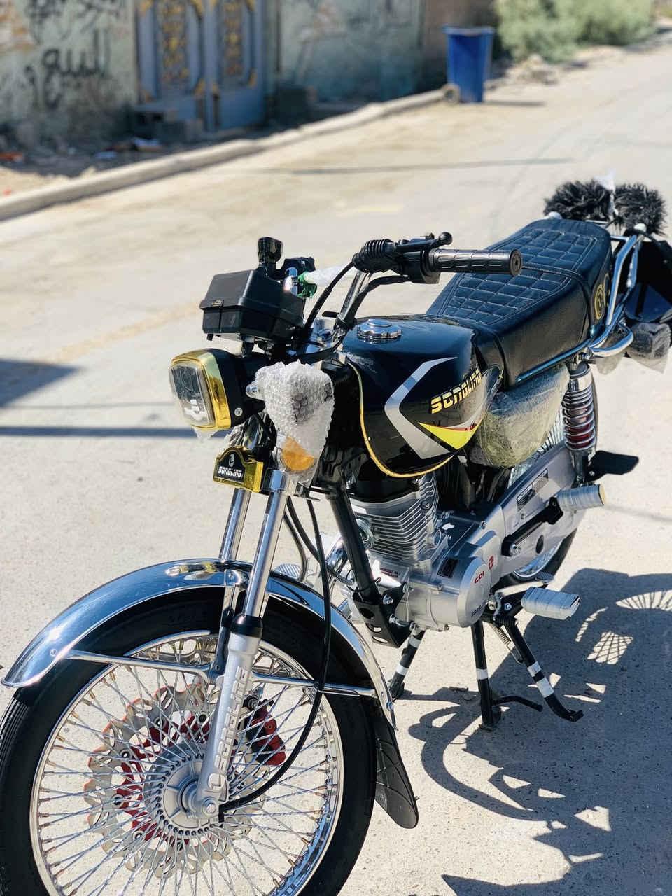 سلام عليكم دراجه يراني اربعه كير  مدين 2025  مكاني بغداد الشعب السعر 750/الرقم ***********
