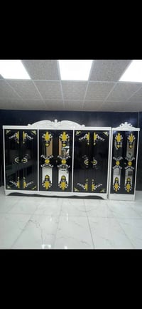 غرفة اخشاب  بسعر 950   ⚜️تفاصيل الغرفة ....⚜️  صاج خارج ٤ملم ام دي اف ...