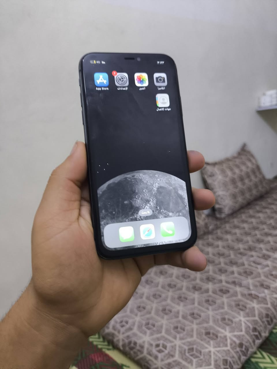 📱 للبيع – iPhone 11 أسود 🖤
🔹 الذاكرة: 128GB
🔋 البطارية: 100% (مستبدلة أصلي)
مواصفات الجهاز: ✅ تك سيم شغال طبيعي
✅ الكاميرات شغالة وتصويرها حيل حلو 📸
✅ الصوت شغال وواضح 🔊
✅ الهزازات شغالة طبيعي 📳
✅ الشاشة مستبدلة
ملاحظة: ⚠️ بصمة الوجه (Face ID) تحتاج برمجة.
⚠️ عند إجراء الاتصال يظهر "فشل الاتصال".
💰 السعر: 135 ألف دينار (قفلة)
📍 الموقع: الموصل – الأيسر
📩 التواصل: خاص أو اتصال مباشر
📞 ***********
