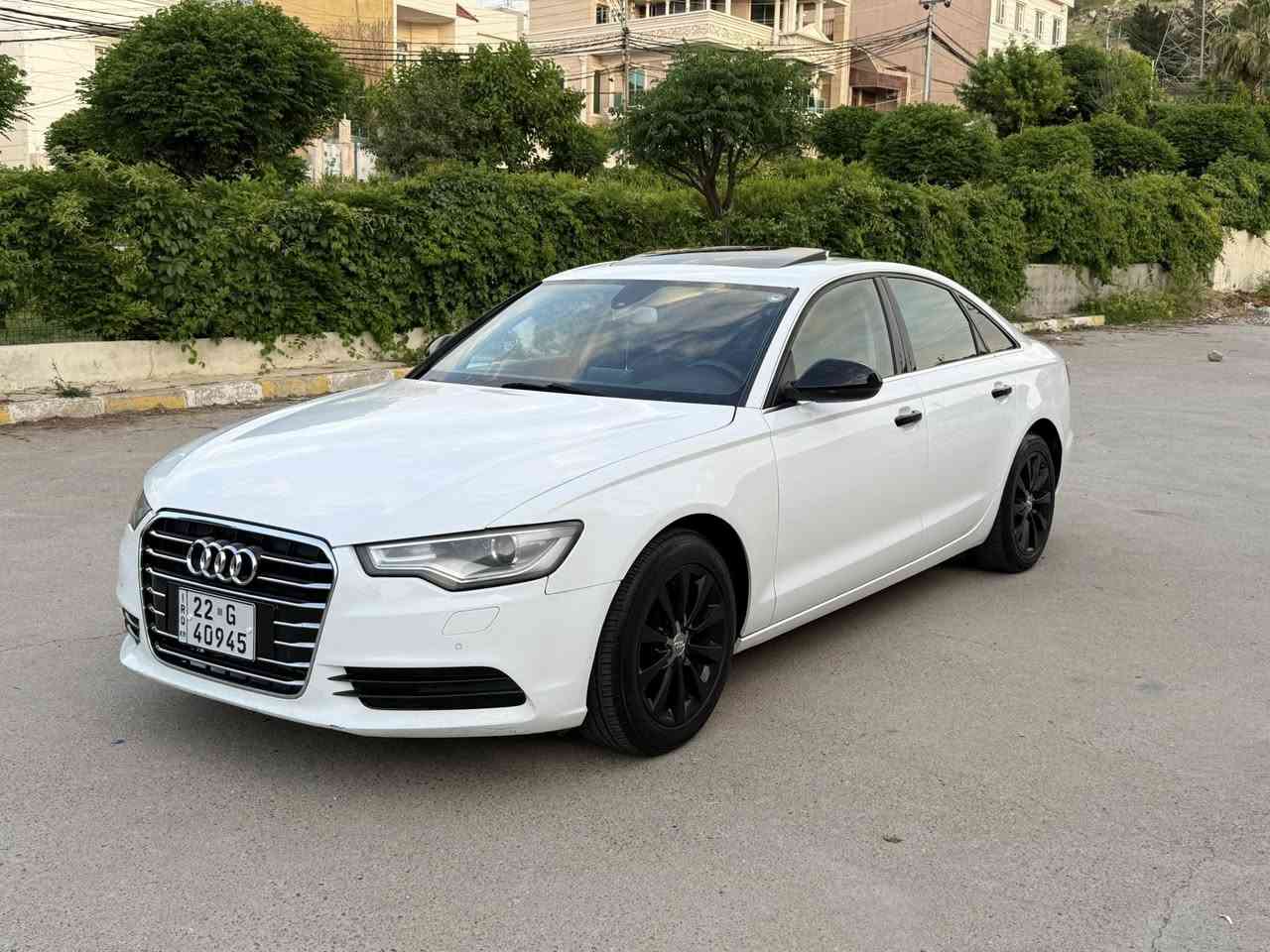 Audi 2015 A6 صفر شركة اربيل لون ابيض
محرك مكفول جديد v6 2.8 تنفس طبيعي 
الضرر قطعتين ونص بخ فقط 
فول فول موصفال

رقم هزه سنويه جديد تريد وكاله تريد تحويل
مكان السيارا دهوك 
السعر 128 ومجال 

للستفسار//
***********
*********** 

موصفات //
فول موصفات
سلايت
برداد فتل مال شركه 
برده كهرباي
كشن خزن
كشن كهرب
كشن جلد 
فول تحكمات ستيرن
لايتات ليد
بكلايد ليد
حساسات امامي خلفي
بصمه
هندبريك بصمه 
اوتو ستوب
BT 
وبعد بيها هوايه موصفات
