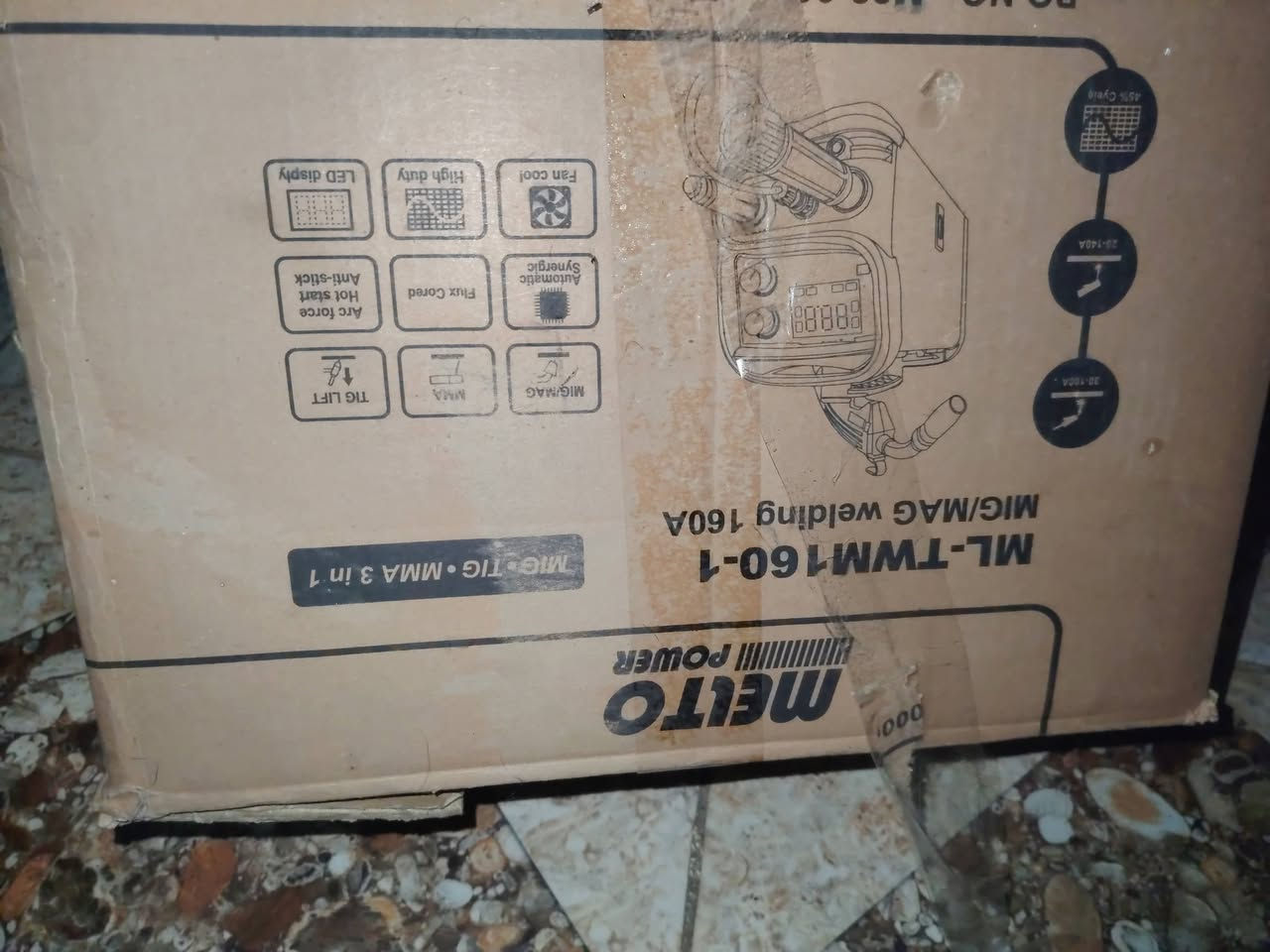 ماكنة لحام تج ومك وكات ولدن استخدام مره سعر٢٥٠ في بعقوبه
لحامه ميج 3ف 1-ML-TWM160
مكينة لحام ميج 3ف 1-ML-TWM160
معلومات تقنية

أنابيب الجهد 230 فولت / 50 هرتز
نوع الجهاز العاكس IGBT
دورة العمل 60٪ / 130 أمبير 100٪ / 71 أ
جهد الدائرة المفتوحة 65 ضد
الوزن مع كابلات اللحام وسلك الطاقة 7.5 كجم
الأبعاد (WxHxD) 230x270x390mm
تبريد معجب
فئة الحماية IP21
فئة العزل F
نطاق اللحام الحالي 20-130 أ
بكرة دليل الأسلاك اكتب E.
نطاق تسليم

WELDINGER ME 130 آلة لحام مركبة ذات تدفق صغير لسلك MAG ذو قلب متدفق و MMA
- شعلة لحام MB 150 ، كابل أرضي ، كابل حامل قطب كهربائي
- لفة واحدة من سلك WELDINGER ذو قلب متدفق 0.8 مم (1 كجم)
- طرف تلامس واحد 0.6-1.0 مم لكل منها
- 1x فوهة غاز ذات قلب متدفق
-لحام ميج/لحام تج/لحام عادي
-التأزر التلقائي/مروحة تبريد
مع رولة لحام بدون غاز 0.8MM 0.45KG
*ملاحظة:مسدس التج لا ياتي مع الحامة


**إذا كنت صاحب هذا الإعلان وتريد حذفه لأي سبب، رجاءا أرسل رسالة إلى الدعم الفني**