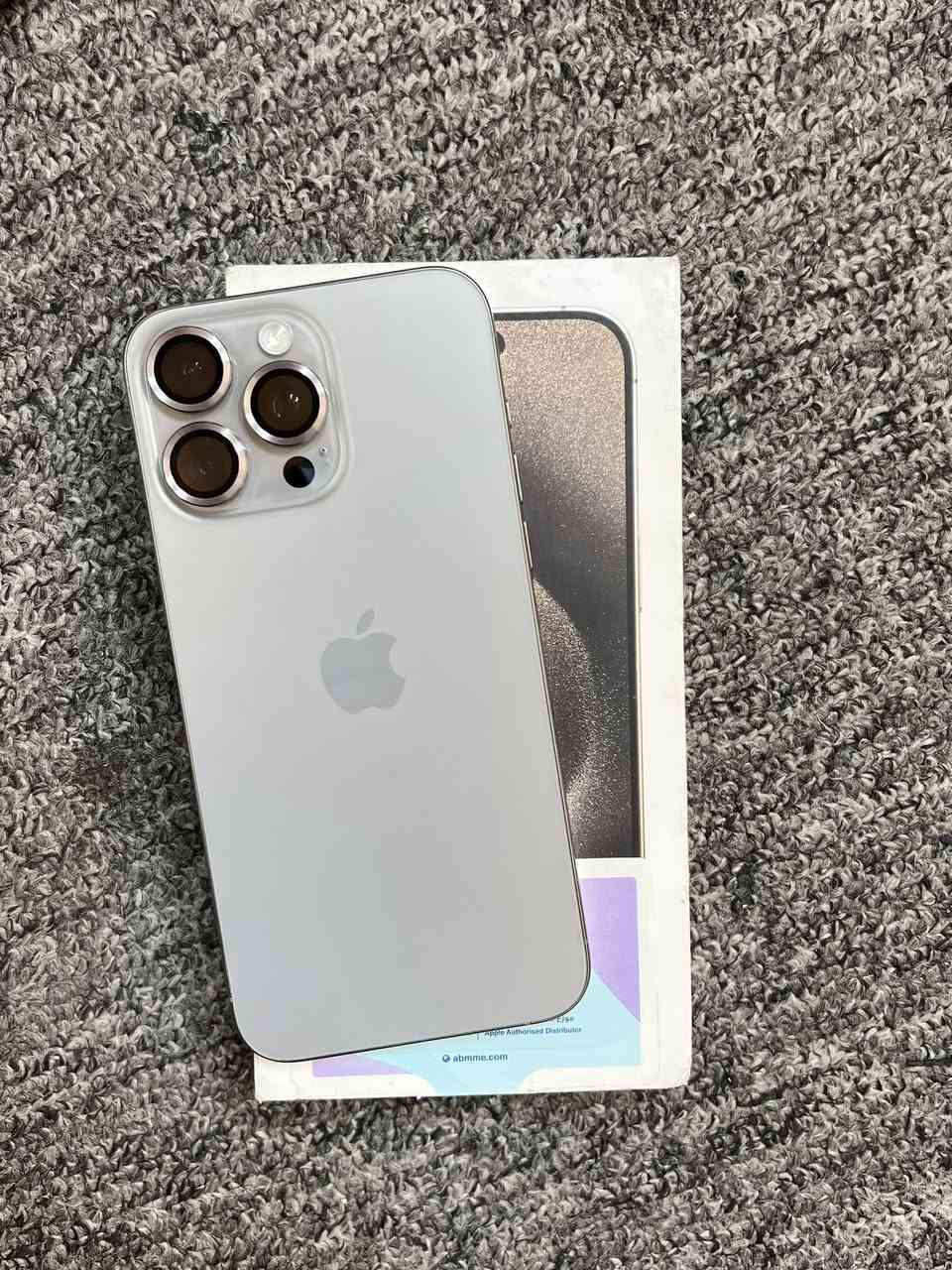 15 برو ماكس لون تيتانيوم
ذاكره 256 بطاريه 90

عربي شرق اوسط ماستر

مكفوول ع فحص والضمان

السعر 1025 الف

مكاني بغداد-الوزيريه

-----------------------------------------------------

الشراي ياخذ سكرين للمنشور ويراسلني واتس فقط

***********
