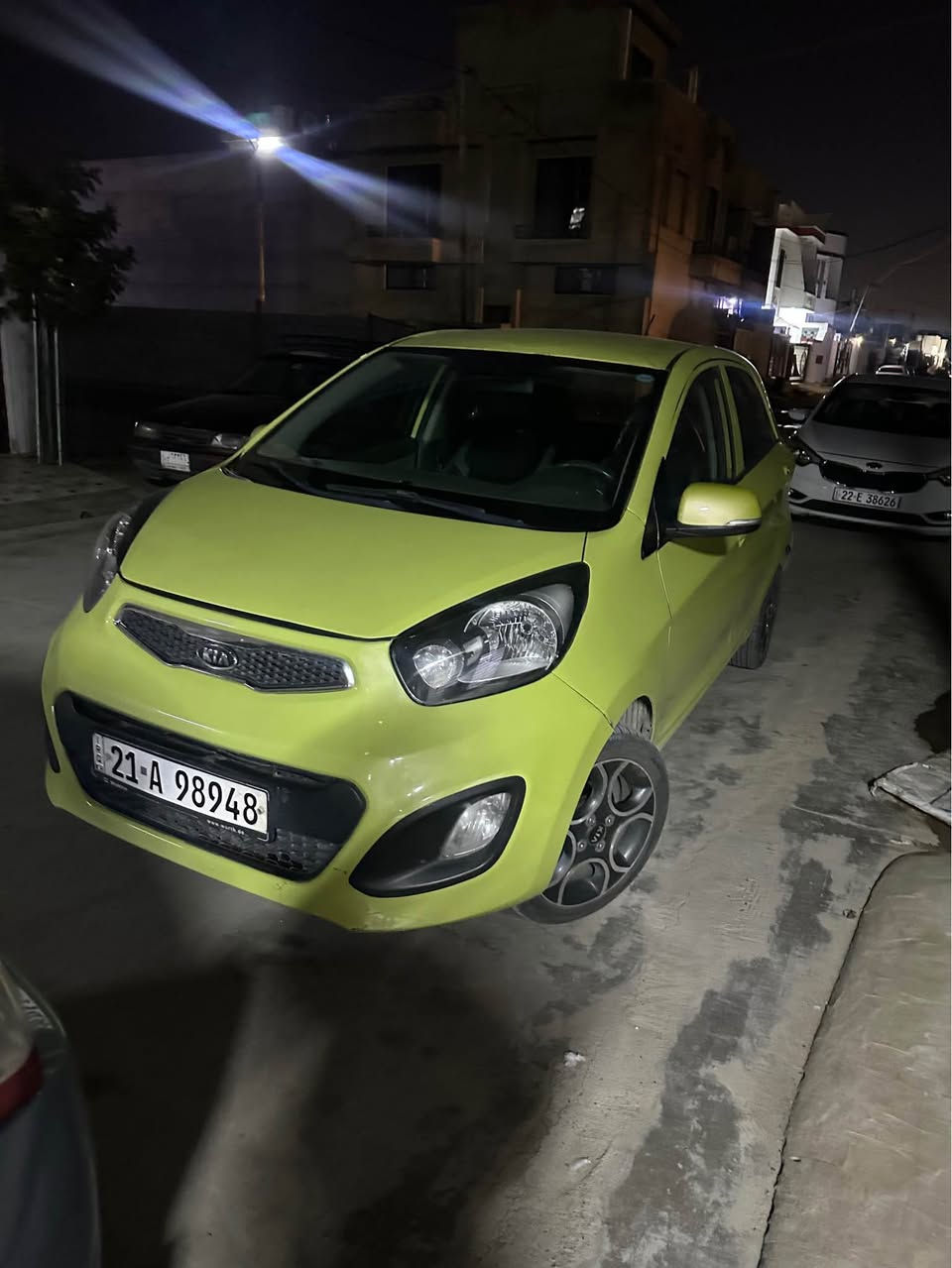 كيا بيكانتو موديل 2011سياره حيل جديد كير اوتو كير محرك شرط سنويه لحد 28جديد بيها دفتر بانزين بيها اربع قطع صبغ ابيع حزام السقف بيها اشويه تعديل بارد شبر تقريبا سياره جاهزه من كل نواحي بدون اي نقص سعر 73بيها مجال بسيط عنوان كركوك حي الواسطي *********** كركوك, العراق
