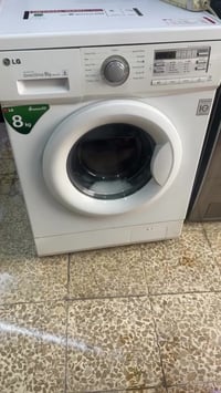 غساله فول ئوتمتيك LGنظيف8كيلو نظيف كلش ما بي اي عيب ضمان بلادي شركه LG...