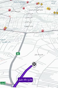 كربلاء شارع عكد • ٦٠م • طابو زراعي