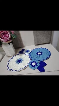 مفرش الورد • تلبيسة دبة البراد • كروشية