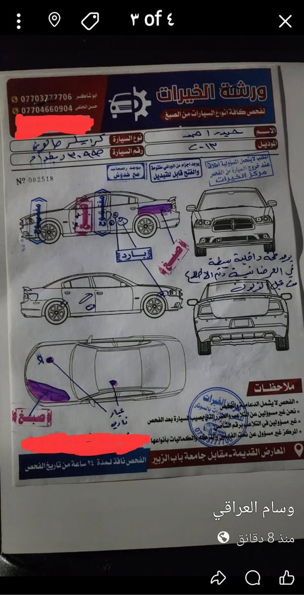 اوبامه ١٣ اصل محدثه لايت وبك لايت صبغ جوه قبق البانزين وركن البنيد الباقي كفاله محرك كارتون مال١٩ وسونار مرفق البصره التنومه ١٦٠ف***********
