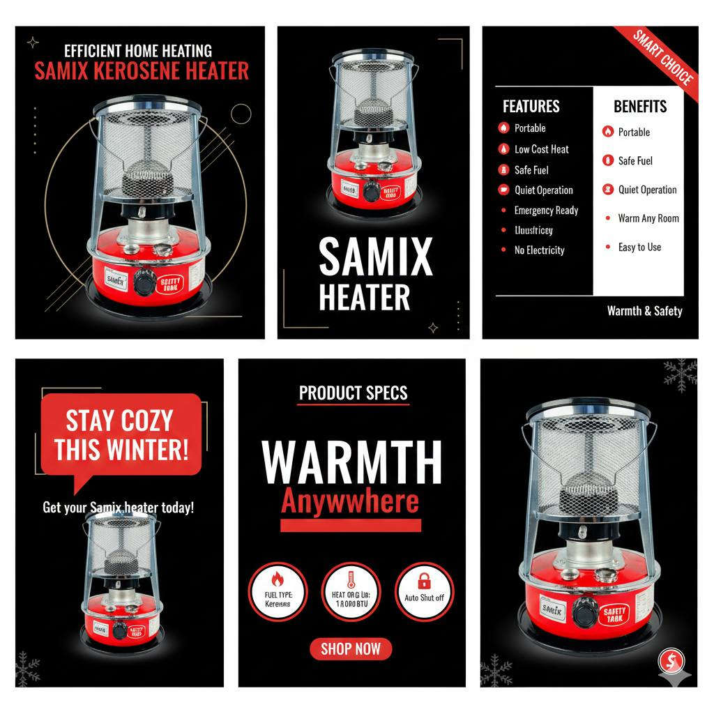 🔥 مدفأة نفطية ماركة سامكس🔥

​✨ الميزات:

​🛢️ سعة خزان النفط: 4.4 لتر

📉 أقصى استهلاك: ربع لتر / ساعة

🏠 مناسبة لغرفة بمساحة: 15 متر مربع

🛡️ ضمان لمدة سنة من تاريخ الشراء

📦 أبعاد الغلاف: 33 × 33 × 45 سم

📏 أبعاد المنتج: 30 × 30 × 42 سم

🔢 رقم الموديل: WKH-229DT

​💰 السعر: 49,000 دينار

​📞 للطلب والاستفسار:
📱 ***********
📱 ***********
​#مدفأة #صوبة #تدفئة #سامكس #SAMIX #أجهزة_منزلية #دفي_بيتك #شتاء_دافئ
