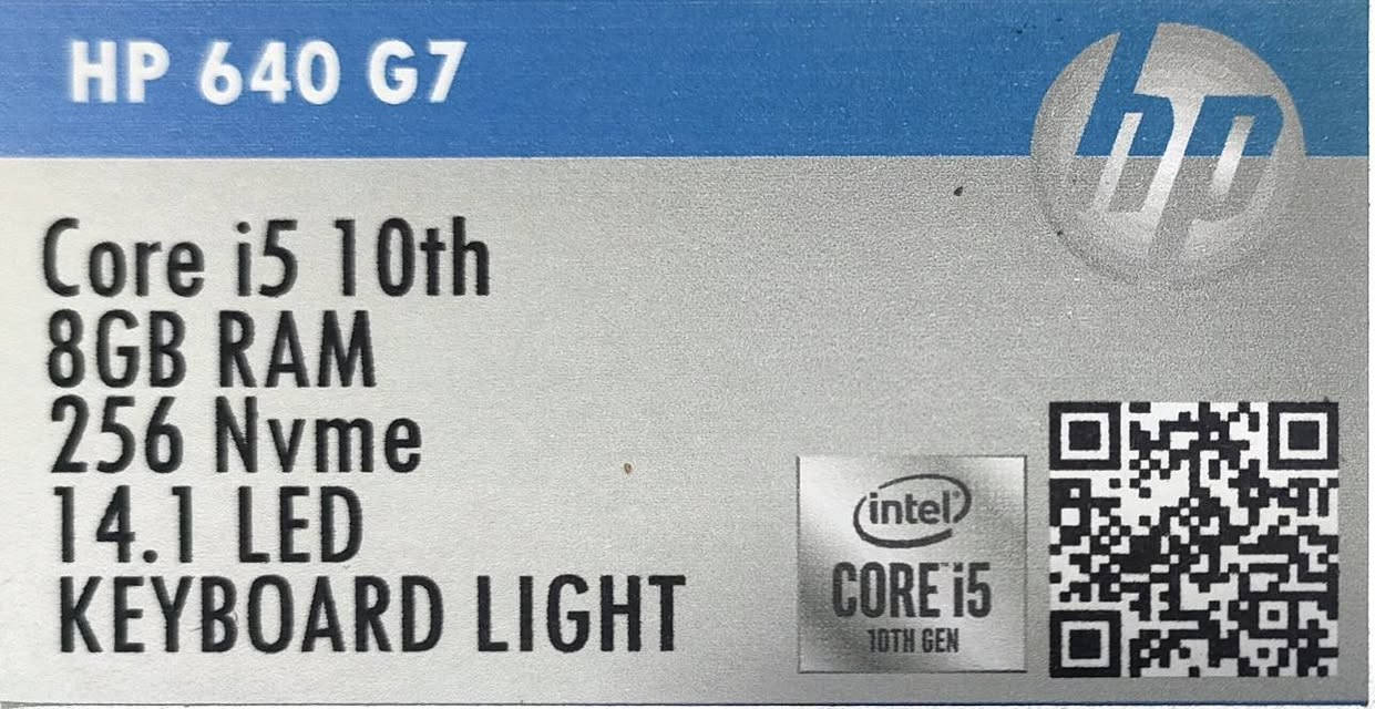 Hp 640 G7
Core i5 جيل عاشر
٨GB RAM
256 SSD
14.1 LED
KEYBOARD LIGHT
الاجهزه بحاله ممتازه
يمكنكم طلب الجمله بأسعار تناسب أصحاب المكاتب 
يتوفر توصيل لكافه محافظات العراق بغداد, العراق


**إذا كنت صاحب هذا الإعلان وتريد حذفه لأي سبب، رجاءا أرسل رسالة إلى الدعم الفني**