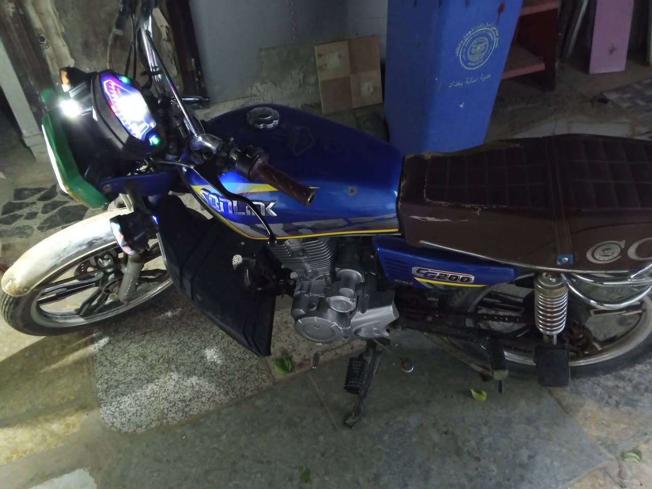 السلام عليكم متاح  دراجة  يراني  سونك  موديل 24نقص بس اشاير  خلفية  كير امكينة خير من الله    بغداد الشعب  سعر 600اوبية مجال ***********
