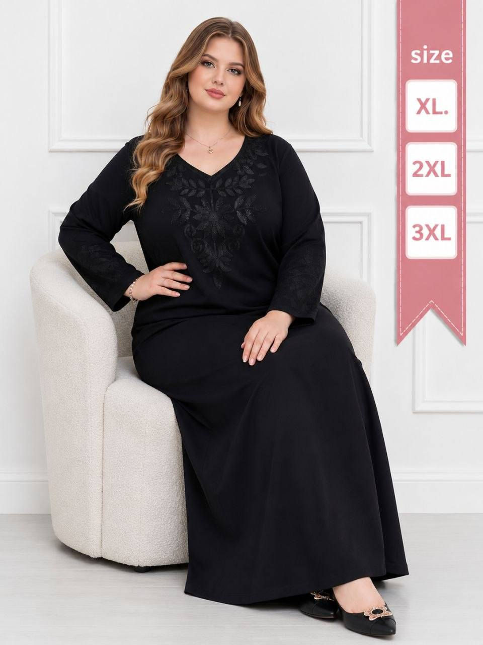 #جديد 🆕 موسم محرم الحرام: دشداشة كشمير مطاط كوباي أصلي، لون أسود فحم، مطرزة الصدر 👗
 مقاسات: XL، 2XL، 3XL.   أقل طلب للحجز: نصف دزين
. 
ملاحظه مهمه 👗👗مقاس 3xlيلبس وزن 90او 95حسب طول


**إذا كنت صاحب هذا الإعلان وتريد حذفه لأي سبب، رجاءا أرسل رسالة إلى الدعم الفني**