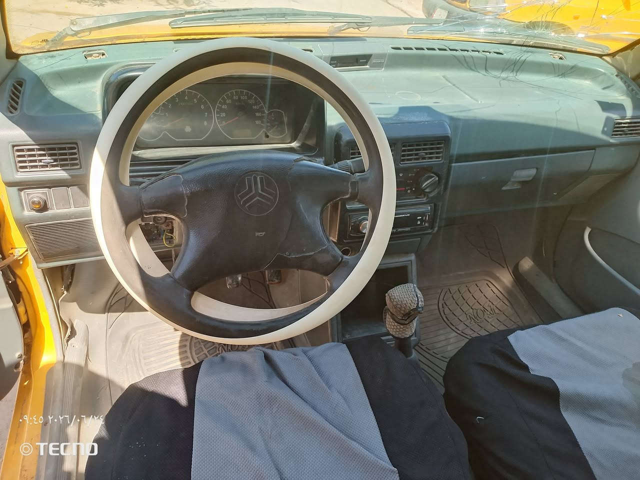 سلام عليكم بيع مستعجل والله سيارة جاهزة وشغالة سعر تصقيط والله علمن مصفرة وشرط التحويل ١٥ عنوان محمودية ***********
