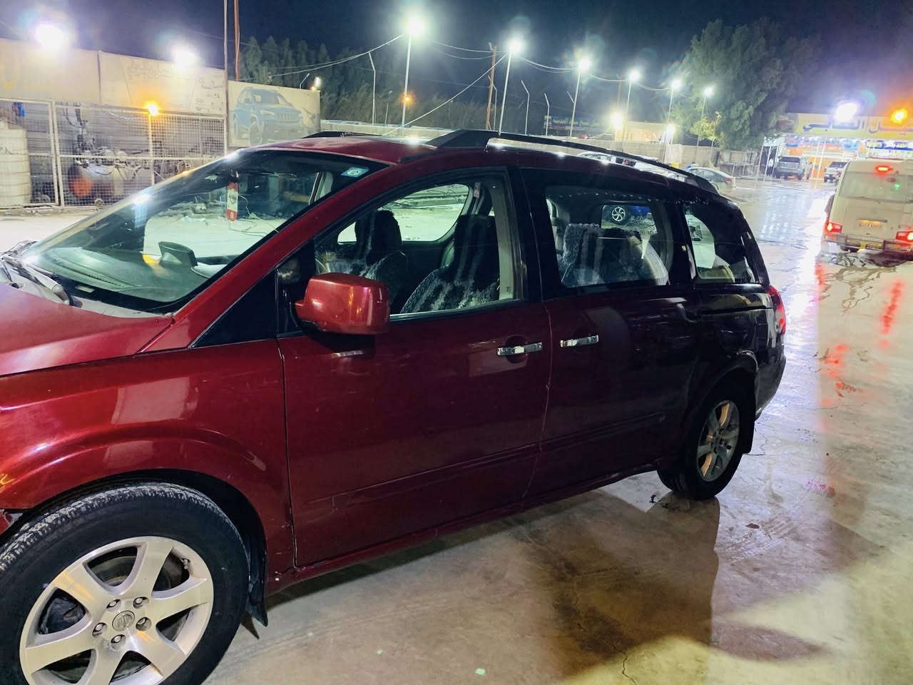 السلام عليكم للبيع نيسان كويست موديل 2007 رقم بغداد انكليزي بأسمي تحويل ثاني يوم السياره مكينه وكير كفاله السياره فول الفول فتحه وبنوراما خلفيه على طول السياره سستم صوت سماعات 9 شاشات 3 اعلى فئه بالنيسانSE بوب كهرباء وشفط والجنطه السياره عوزها كم ملاحضه من تخابرني افهمك بيهن سعرها 65 وبيها مجال للشراي مكان السياره واسط_الكوت الاتصال على الرقم ***********
