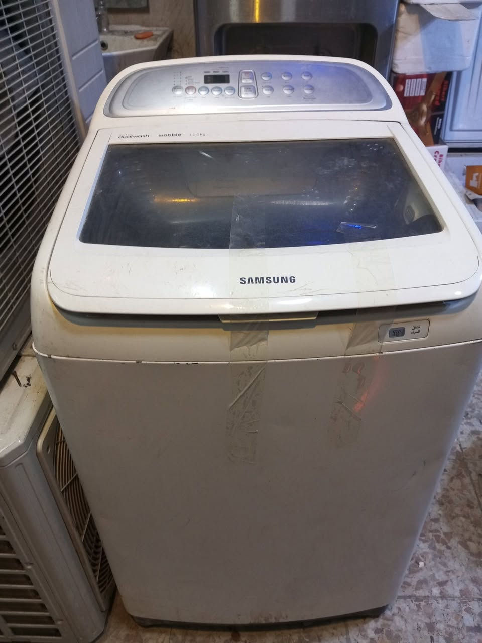 غساله سامسونج ١١كيلو نظيفه جدا السعر ٢٥٠تبريد شينون نظيف جدا مشتغل موسم واحد السعر ٢٥٠صوبه زيتيه 13خانه السعر 40مكاني كريعات الاتصال على ***********
