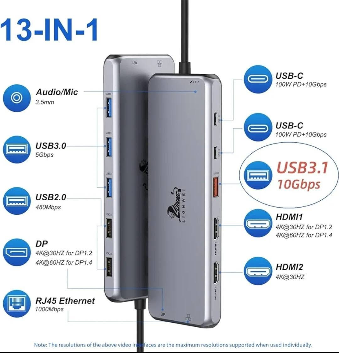 السلام عليكم متوفر adapter ادابتر
Satechi 9 in 1
Liowei 13 in 1
متوفر توصيل


**إذا كنت صاحب هذا الإعلان وتريد حذفه لأي سبب، رجاءا أرسل رسالة إلى الدعم الفني**