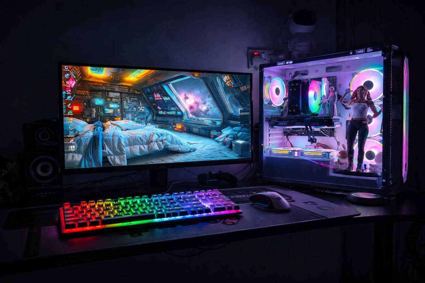 GAMEMASTER MX700

T-FORCE  DDR4 32GB 2×16GB 3600 MHZ

معالجINTEL CORE i5-12400f TRAY
AEROCOOL LUX  750W BRONZE

PC COOLER CPU AIR COOLER K4 SE.

LEXAR NM620 RNNNG M.2 NVMe SSD. 1TB

ASUS PRIME H610M-K D4 Motherboard

NVIDIA GEFOCE RTX 4070 SUPER MSI VENTUS. 2× OC 12GB

MSI MAG 275QF 0.5Ma  180Hz. IPS 2K. 1440×2560. 27 inch كربلاء, العراق


**إذا كنت صاحب هذا الإعلان وتريد حذفه لأي سبب، رجاءا أرسل رسالة إلى الدعم الفني**