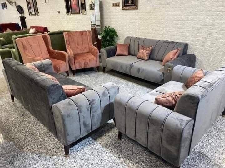 تخم 10مقعد 425
9مقعد ب385
 8 مقعد 360
  7  مقعد 335
6 مقعد ب 325
  5 مقعد قنفه ثلاثيه وكراسي عدد2   
  5 مقعد ثلاثيه وثنائيه 295 الف

مواصفات الخشب
الظهر /چام روسي 
المقعد /بلوك اسود 
الصدر /خشب مضغوط
الاسفنج / مميز 8سم 
القماش / قديفه
الرجل / حديد
واذا اختار الزبون (كتان) او (وتر بروف)
يصعد (25)
توصيل بغداد 5
اطراف 15
محافظات حسب البعد


**إذا كنت صاحب هذا الإعلان وتريد حذفه لأي سبب، رجاءا أرسل رسالة إلى الدعم الفني**