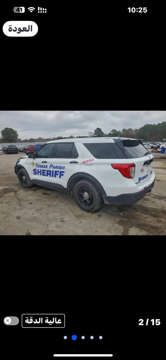 اكسبلور بوليسي موديل 24 بانزين شراء جديد موعد الوصول للحره عمان 60 يوم السعر مطروح داخل الحره 125 البيع دفع فاتوره المزاد والباقي يسدد عند الوصول السياره كلش حلوه للعنده كتاب شهداء ***********
