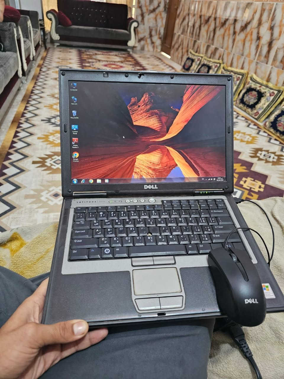 للبيع لابتوب دل وندوز 10 كوراي 2  جهاز نضيف استعمال بيت لمس عالماوس فقط سعر 80 بيها مجال موشراي لاتعبني *********** مكاني تقاطع النهروان
