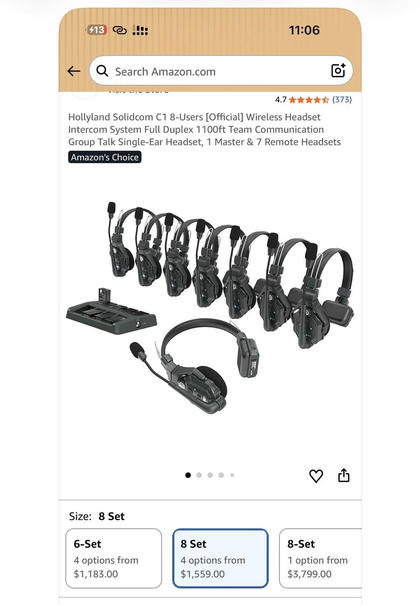 إنتركوم هولي لاند جديد ما مستخدم ولا مرة
Hollyland Solidcom C1
8 سماعات و 16 بطارية كامل الملحقات 
اريدة ب مليون و600 الف 
سعرة يم قرطاج مليونين و100 الف


**إذا كنت صاحب هذا الإعلان وتريد حذفه لأي سبب، رجاءا أرسل رسالة إلى الدعم الفني**