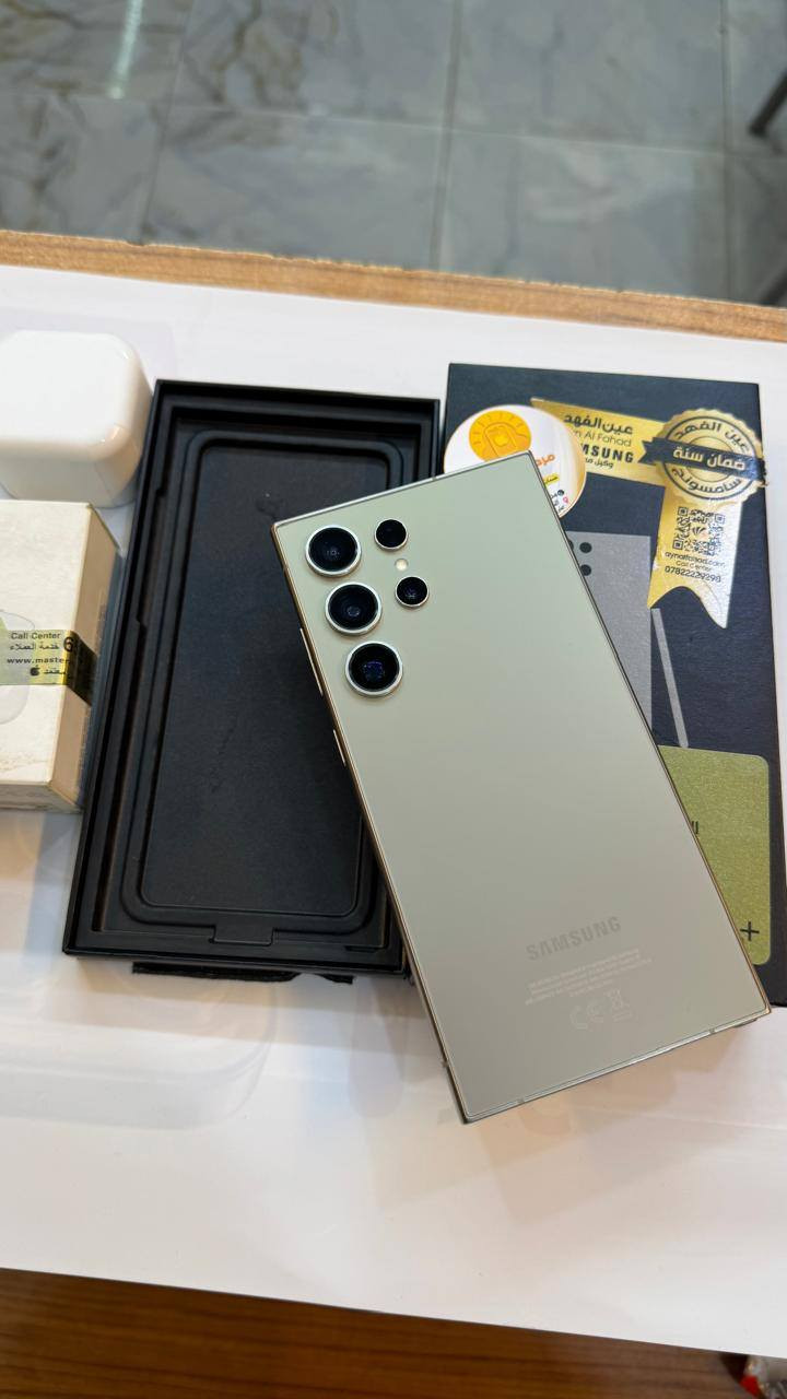 سامسونج S24 Ultra 
ذاكرة 1 تيرة
اكبر ذاكرة بلسامسونك
نضافة 100‎%‎
فقط مفتوح من الكارتون 
كامل ملحقات الاصلية 
السعر مناسب 
***********
العنوان القطاع شارع السوك مجاور عوينات الكرار 
مركز الشمس بغداد, العراق
