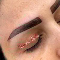 تاتو حواجب • بدون ألم • سمر الحداد