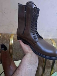 بوت رجالي جلد اصلي قاعده طبي متوفر جميع القياسات سعر ولابالاحلام سعر ا...