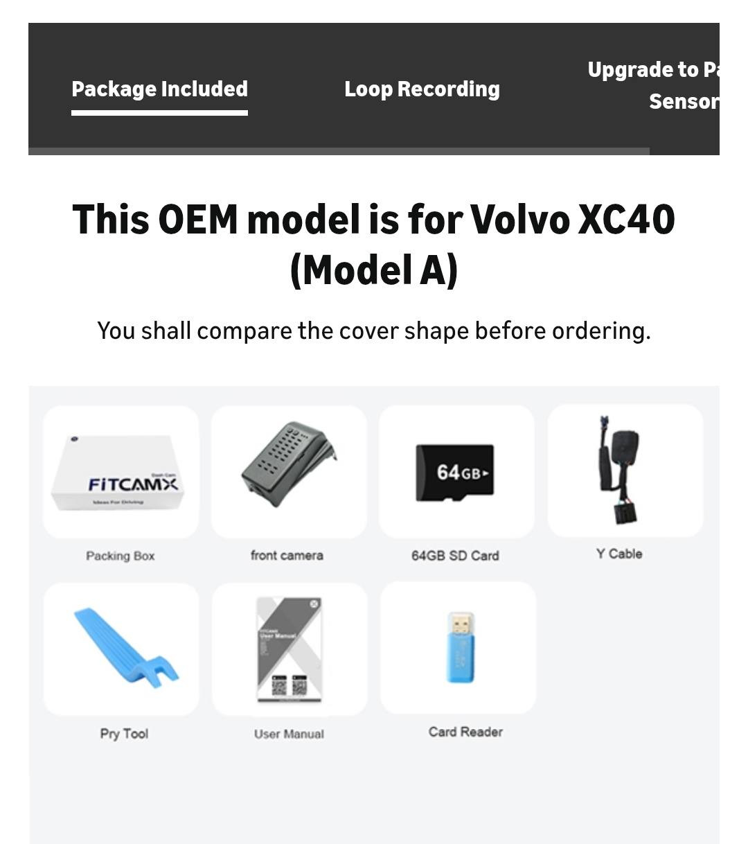 السعر 50 الف  جديد لوك
Fitcamx 4K Ultra HD Dash Cam، Volvo XC40 (Model A)

 سعر الوكله مالته 169$


**إذا كنت صاحب هذا الإعلان وتريد حذفه لأي سبب، رجاءا أرسل رسالة إلى الدعم الفني**