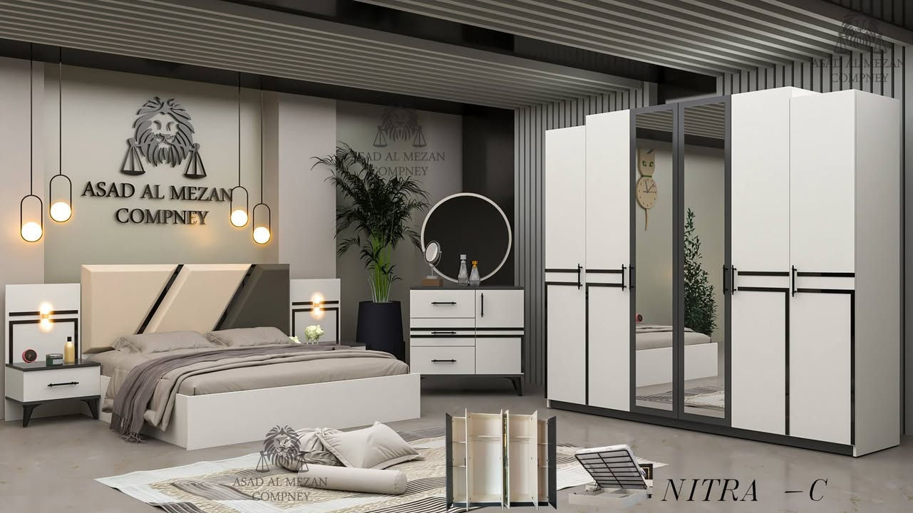 *5 قـــطـــع*  
نفس صوره تقسيم الكنتور رفوف

برغي حديد✅
سرير دبل جك✅
كنتور رفوف✅
مرايا مدوره✅
♦️كنتور 220
♦️ كومدي عدد2,  
♦️سرير200 سم*180سم
♦️ميز تواليت85  سم     
♦️راس السرير استافور
السعر   650,000   الف دينار عراقي 🇮🇶  
شامل شد ونقل🚛 مجاني
مع وصل ضمان حقيقي فتح 🔓وشد ١٠ مرات
عنوان الجديد الرمادي شارع ٤٠ مقابل جامع الواثق
للحجز☎ ***********  واتس
