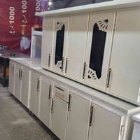 كاونتر المنيوم • طول ٢متر • سطح مرمر