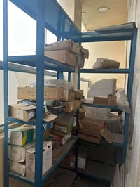 رفوف حديد • ٤ قطع • ٢م×١م×٣٠سم