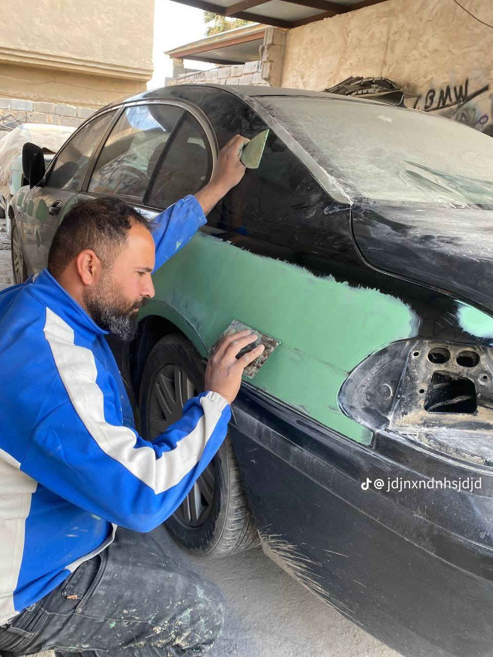 تم نجاز   ...باخره تعمير بلكامل صبغ وسمكره  لون اسود ملكي  صبغ السيارات بأجود أنواع الأصباغ الحرارية والميتاليك ضمان 5 سنوات 
العنوان بابل المسيب ...***********
