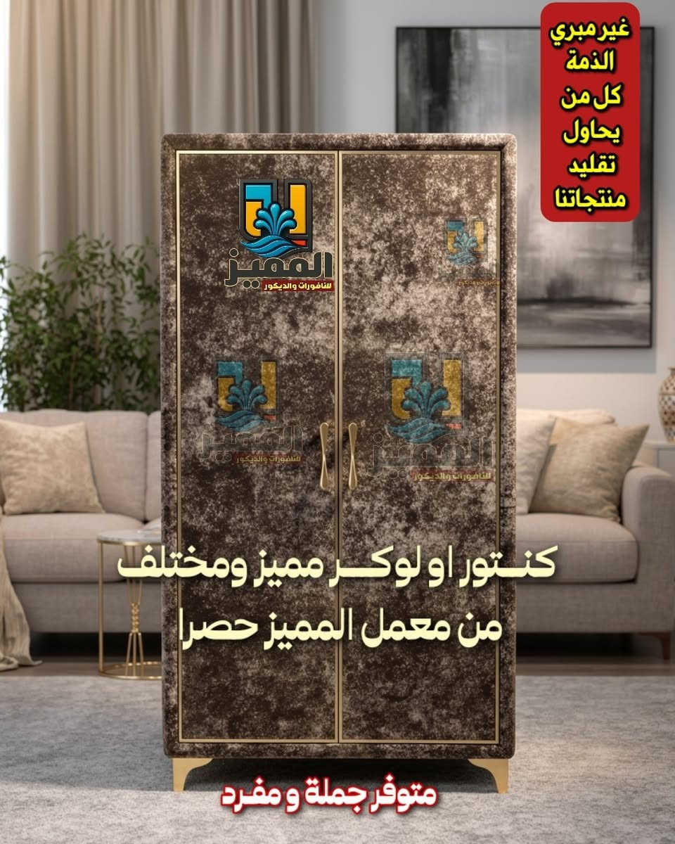 كنتور او لوكر من معمل المميز #حصرا
(( غير مبري الذمة كل من يسرق تصاميمنا ويقلدها )) 

🔹««  يتوفر #جمـــلة  ووو #مفــــــرد  »» 🔹
يتوفر توصيل لكل مكــــان
راسلنا للحجز 

معمل المميز للنافورات والديكور


**إذا كنت صاحب هذا الإعلان وتريد حذفه لأي سبب، رجاءا أرسل رسالة إلى الدعم الفني**