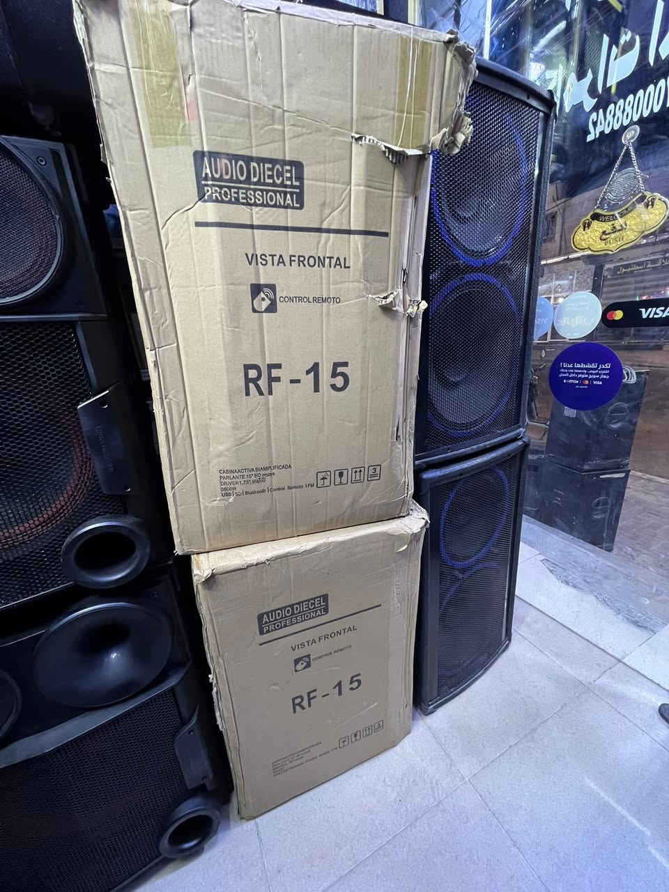 زوج سماعات RCF جديد لوك  توصيل موجود ***********
