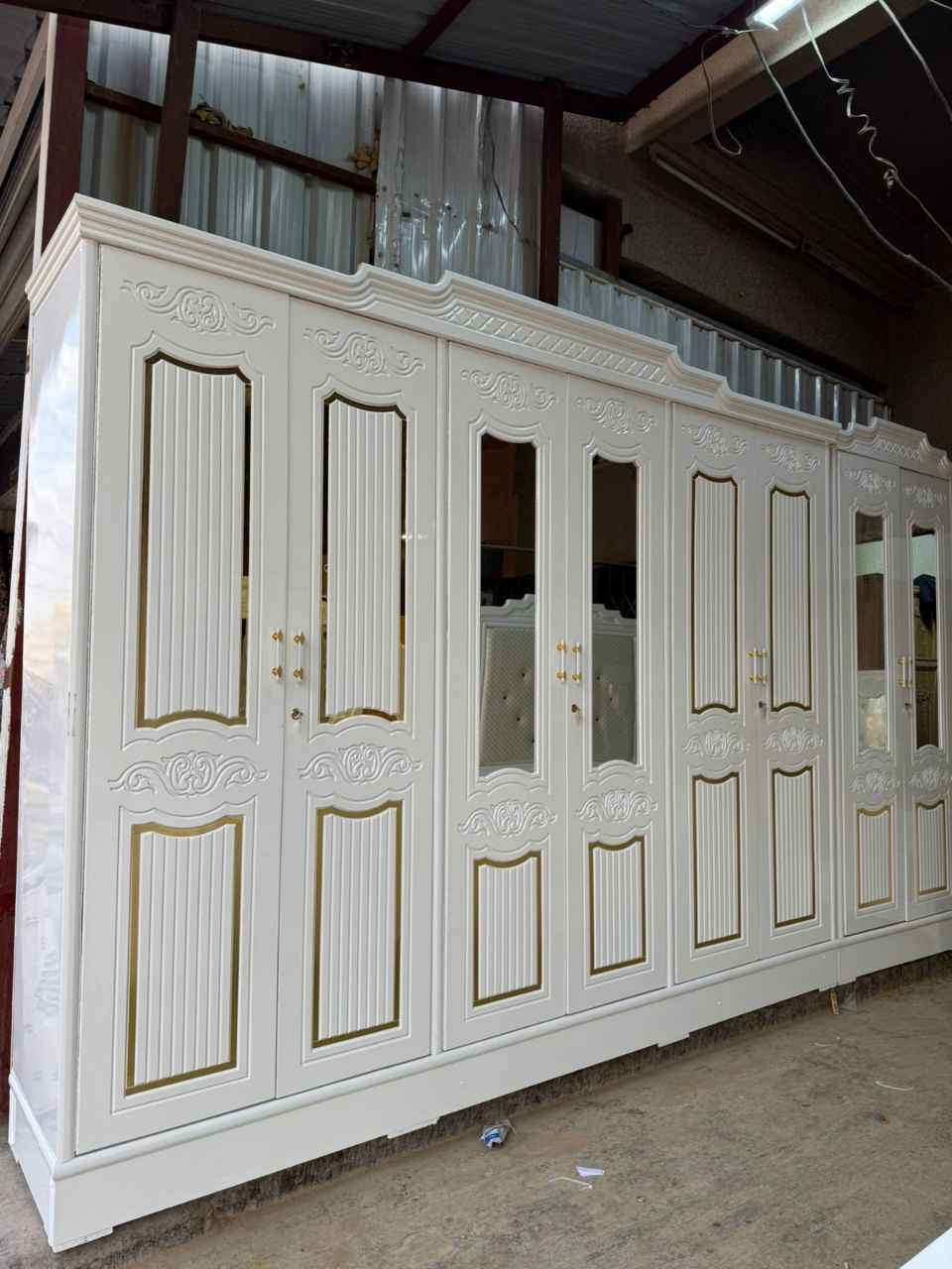 غرفة ست ابواب موديل

(الرونقة ) تصميم تركي بشغل ولمسات عراقية 

الخارج ام دي اف 12 ملم 

الداخل صاج طبيعي 4 ملم 

القاعدة بلوك صاج 16 ملم 

الظهر جرجوبة فتح وشد براغي 

الصبغ فرن حراري ودرجة اولى 

الدوشمة عراقية وخياطة يدوية والون حسب الطلب 

متوفر توصيل الكل المحافظات العراق ديوانية, القادسية


**إذا كنت صاحب هذا الإعلان وتريد حذفه لأي سبب، رجاءا أرسل رسالة إلى الدعم الفني**