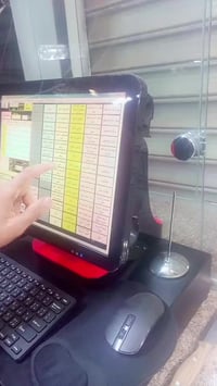 كاشير • مطعم • جديد」「استعمال ٣ أيام」「٥ آلاف داتا」「يحفظ أرقام」「يطلع عنو...