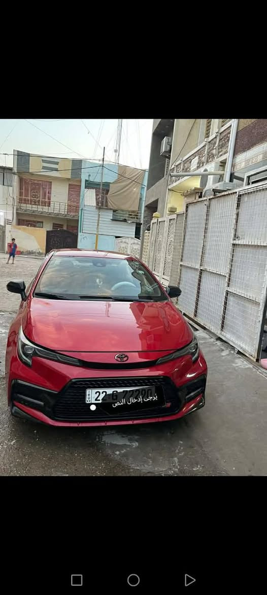 سلام عليكم كورلا موديل 2020 ومحرك 2000 ماشيه 60 السياره جديده كل نقص مابيها رقم اربيل باسمي السعر١٤٤ صور الحادث بل منشور خفيفه ضربتها ***********
