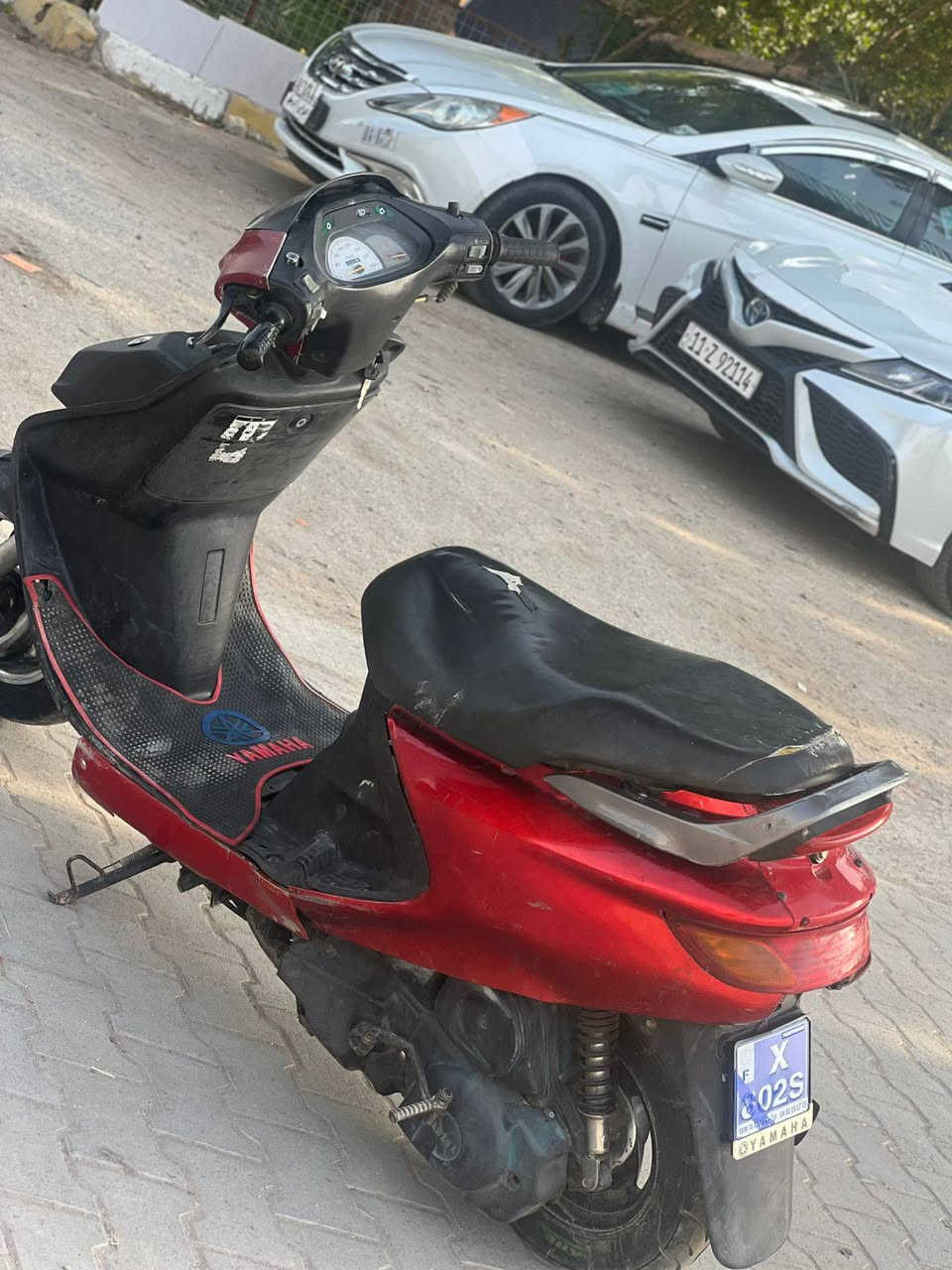 يالله 
دراجه فحل اصل فحل ام الدسك 
مكينه ناعمه مامفتوحه شلعتها حلوه 
مال حاويه كهربائيات شغاله سوادها الاملح عوزها ترتيبات بسيطه مكاني نجف 
سعرها ٣٢٥ بيها مجال بسيط حك الجيه***********‬‏
